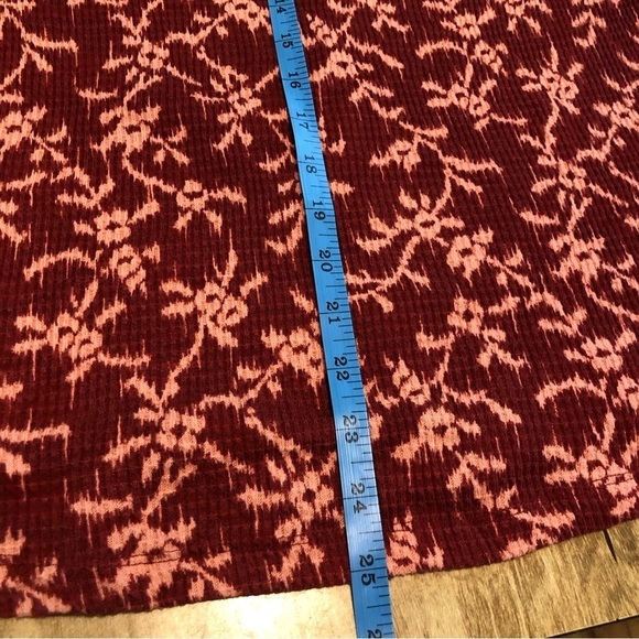 Knox Rose Red Pink Pullover Sweater Cuffed Sleeve Cotton Poly Blend Womens XL - Picture 4 of 7